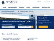 Tablet Screenshot of advocatenbureau-gevaco.be